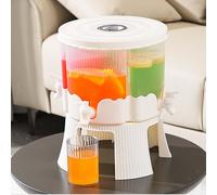 Dispenser per bevande ghiacciate da 6 litri, rimovibile, 4 griglie, ruota di