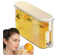 Dispenser per bevande ghiacciate, secchio trasparente per bevande con beccuccio e coperchio, per succo in ABS PP resistente, contenitore multiuso per liquidi con design di grande capacità