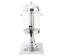 Dispenser per bevande in acciaio inox, 8 litri, in acciaio inox e plastica, ideale per feste, eventi e famiglie allargate, durevole e facile da pulire