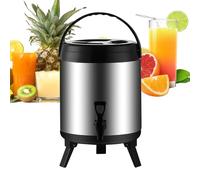 Dispenser per bevande in acciaio inox, grande server per bevande con coni, per feste ed eventi, distributore di bevande in acciaio inox di alta qualità, durevole, con punta leggera, colorazione