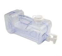 Dispenser per bevande in plastica trasparente da 5,7 l, con manico facile | Adatto a ripiani stretti del frigorifero, capacità 3,8 l, rubinetto facile da fluire, plastica, ideale per l'idratazione