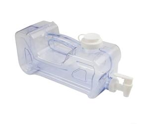 Dispenser per bevande in plastica trasparente da 5,7 l, con manico facile | Adatto a ripiani stretti del frigorifero, capacità 3,8 l, rubinetto facile da fluire, plastica, ideale per l'idratazione