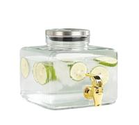 Dispenser per bevande in vetro di grandi dimensioni per servire automaticamente il contenitore dell'acqua prodotto per la folla con componente rimovibile igienico Bottiglia d'acqua in vetro ad alta