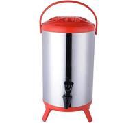 Dispenser per bevande isolato in acciaio inox con rubinetto, mantiene le bevande calde o fredde, ideale per tè al latte, caffè e servire feste