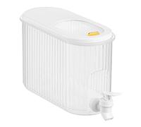 Dispenser per bevande per frigorifero Bollitore per acqua calda/fredda da 4 litri con rubinetto Dispenser per limonata trasparente con coperchio per acqua, succhi di frutta, birra