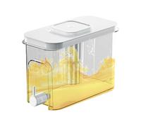 Dispenser per bevande per frigorifero - Caraffa per bevande a prova di perdite da 2,5 l/84 once | Lanciatore per bevande senza BPA con rubinetto per succo, tè freddo e acqua, dispenser da