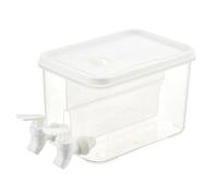 Dispenser Per Bevande Per Frigorifero - Organizer Per Bevande Compatto Da 3 Litri | Rubinetto A Tenuta Stagna + Coperchio Ermetico | Costruzione In Polimero PP Per Uso Alimentare | Costruzione In Mate