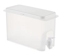 Dispenser per bevande per uso alimentare da 3,5 l, trasparente, a prova di perdite, design estivi, erogatore di bevande per interni ed esterni, moderno dispenser per bevande fredde con beccucci