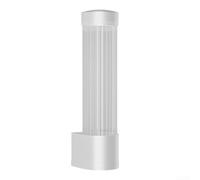 Dispenser per bicchieri di carta con coperchio protettivo antipolvere per mantenere la pulizia e fornire un'erogazione organizzata e facile per alimenti e bevande (bianco lungo)