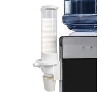 Dispenser Per Bicchieri Di Carta - Portabicchieri A Parete Da 35 Cm | Dispenser Automatico Di Tazze A Pulsante | Contenitore Per Tazze D'acqua In ABS Per Piatte A Cono Da 7 Once, Organizer Igien