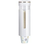 Dispenser per bicchieri, dispenser per bicchieri da parete con raffreddatore d'acqua adatto per bicchieri usa e getta di carta e plastica da 4-7 once, portabicchieri a trazione per bagno, ufficio