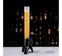 Dispenser per birra a torre con tubo di ghiaccio, dispenser per bevande Mimosa, capacità 1,5 l/3 l, dispenser luminoso per limonata, perfetto per feste e riunioni
