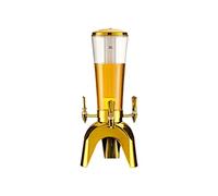 Dispenser per Birra Dispenser di birra da 3 litri con rubinetto Torre di birra illuminata commerciale con ghiaccioli rimovibili for casa, ristorante, hotel Distributore da Bevande ( Color : Gold )