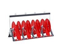 Dispenser per bobine di filo resistente, organizer pieghevole per cavi con acciaio al carbonio, assi multipli per estrattori di fili elettrici, contiene 1 bobina per officina e garage