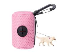 Dispenser per borse per cacca di cane - 1,95 pollici di scarto con clip, bors per rifiuti, rotoli di ricarica per cani | Distributore di sacchetti per cani a grande capacità, porta borse portatili pe