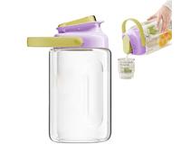 Dispenser per caraffe da frigorifero, caraffa in barattolo di, dispenser ermetico per bevande succhi, caraffe da frigorifero | Contenitore filtrante da 3,5 litri con manico per latte, limonata,