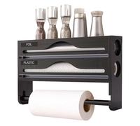 Dispenser Per Carta Alluminio Con Taglierino, Taglierino Per Pellicola, Organizzatore Da Parete Per Pellicole Cucina Con Taglierina Contenitore Carta Dispensa Casa Cucina Professionale Armadio