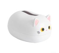 Dispenser per carta Bagno Design Gatto Base Antiscivolo Dispenser(white) | Base stabile antiscivolo, materiale ABS , apertura ampia, design funzionale, per facile estrazione