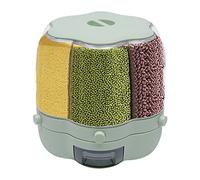 Dispenser per cereali Cornflakes con 6 griglie, dispenser girevole a 360°, contenitore per riso secco, organizzazione della cucina per cereali (Matcha 8 kg)