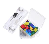 Dispenser per Clip da Legatura Trasparente, Ricaricabile | Metallo, Ferro e Plastica, Gestione Ordinata di Rapporti e Documenti, per Casa e Studio