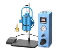 Dispenser per Colla a Caldo, Macchina Automatica per Colla | Dispenser per Colla a Caldo, Testa Riscaldata e Pedale, Staffa Regolabile in Acciaio Inox, per DIY e Hobby