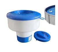 Dispenser per compresse da piscina, dispenser galleggiante per pastiglie di cloro, vasca idromassaggio, piscina, spa, dispenser per pillole da 17,8 cm, multifunzione, con struttura in PVC, per uso