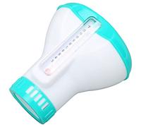 Dispenser per compresse di cloro per piscina di grande capacità, con termometro, per piscine, vasche idromassaggio, spa e fontane, efficiente dispenser galleggiante per la pulizia dell'acqua