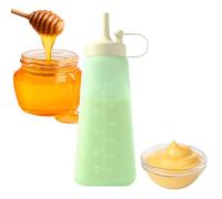 Dispenser per condimenti ricaricabile con bottiglie da spremere | Bottiglia da spremere per salsa per la preparazione del cibo da cucina Preparazione dei pasti Ristorante Cucina Casa Miele