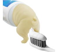 Dispenser per dentifricio per cacca di cane, divertente spremidentifricio - Spremidentifricio chiusura automatica - Spremidentifricio per cani in silicone con design a chiusura automatica