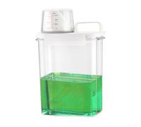 Dispenser per detersivo. Bottiglia a prova di umidità con misurino. Ideale per lavanderia, organizza riso, cereali e fagioli, mantiene la stanza ordinatamente efficiente con questo elegante dispenser