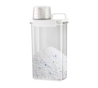 Dispenser per detersivo. Bottiglia a prova di umidità con misurino. Ideale per lavanderia, organizza riso, cereali e fagioli, mantiene la stanza ordinatamente efficiente con questo elegante dispenser