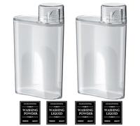 Dispenser per detersivo da 1300 ML con misurino: 2 pezzi ermetici in polvere, dispenser multiuso per detersivo, contenitore per ammorbidente
