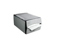Dispenser per Fazzoletti da Tavolo Igienico - Porta Salviette per Cucina, Bagno e Bar, in Plastica, 34x21x15cm, Grigio
