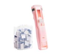 Dispenser Per Graffette - Di Dispenser Per Graffette In Acciaio Inossidabile 11,5x2,6x1,6 Cm | Organizer Di Carta Da 110 G, 50 Clip, Per Documenti, Studio Scolastico, Uso In Ufficio, Organizza