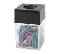 Dispenser per graffette, porta graffette, scatola portaoggetti per spille, dispenser per graffette, organizer trasparente per graffette, scatola portaoggetti per scrivania, da scrivania