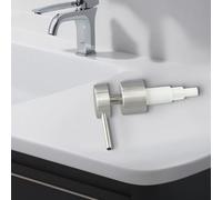 Dispenser per lozione in acciaio inossidabile 304 con meccanismo a pressione liscia, adatto a bottiglie da 25 mm, 2 ml per azione a pressione (F)