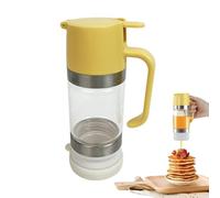 Dispenser per miele senza gocciolamento, 21,5 x 10 x 6,8 cm, in trasparente, per caffè, sciroppo, contenitore per salse dal design elegante, ideale per cucina, bar, sala da pranzo, catering