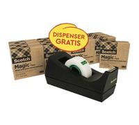 Dispenser C38 per nastri fino a 33 mt - 14 rotoli Scotch Magic 900 inclusi - nero - Scotch