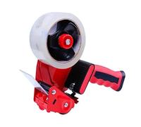 Dispenser per Nastro Adesivo per Imballaggio, Pistola per nastro per Pacchi, Magazzino Casa Ufficio Spedizioni Trasloco, Tendinastro Manuale Rosso, Distributore di Nastro Adesivo