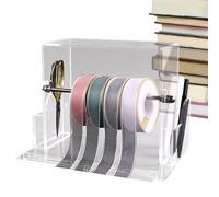 Dispenser per nastro, portanastro - Rack per organizer per la conservazione del nastro per dispenser di etichette | Organizzatore multiuso per nastri trasparenti per cucito artigianale, supporto per a