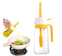 Dispenser per olio, aceto, gadget da cucina con pennello, bottiglia multiuso 21 x 8,15 cm, per preparare alimenti, condimenti per insalata, cottura, grigliare, cucinare, campeggio, ristoranti e