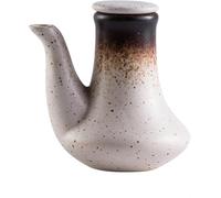 Dispenser per Olio da Tavolo in Ceramica, Bottiglia per Aceto E Olio, Contenitore per Aceto E Salsa di Soia, Contenitore per Salsa di Soia O Ampolla per Aceto con Versatore, Dispen, Small, White