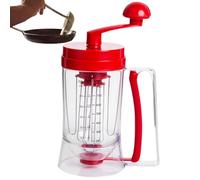Dispenser per pastella per pancake, 900 ml, con etichetta di misurazione, versatore per piastra, waffle e separatore per cupcake, cialde