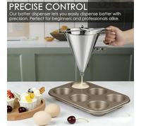 Dispenser per pastella per pancake, dispenser frittelle a imbuto waffle al