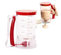 Dispenser per pastella per pancake, erogatore palmare per pastella, 900 ml, erogatore per pastella a prova di perdite, con etichetta di misurazione per pancake, cupcake