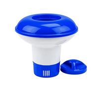 Dispenser per pastiglie di cloro per piscina, contenitore per pastiglie di cloro da piscina, ricarica per pastiglie di cloro da giardino, con coperchio, dispenser portatile di cloro galleggiante per