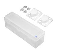 Dispenser per Pellicola Trasparente - Wrapmaster 44 cm, Taglierina Pellicola PE, Porta Rotolo da Cucina Commerciale | Scatola Trasparente, Conservazione Multifunzione per Taglio Facile, Riduzione dei