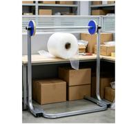 Dispenser Per Pluriball Pesante, Portarotolo Manuale Per Imballaggio | Organizzatore verticale di pellicola protettiva for magazzini, officine e spedizioni(H-33.1 in/84 cm,L 15.7 in/40 cm)
