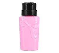 Dispenser per pompa per alcol liquido in plastica per smalto per unghie in plastica, Flacone per pompa, 230 ml(Rosa)
