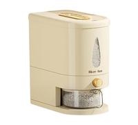 Dispenser Per Riso - Contenitore Ermetico Grigio Trasparente Da 11 Libbre, Secchio Dosatore Per La Conservazione Del Riso, Serbatoio Sigillato Da Banco Per Cereali, Unità Organizer Per Dispensa Da Cuc